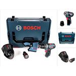 Bosch Professional GSR 12V-15 FC Akku-Bohrschrauber FlexiClick (1 x 2,5 Ah) mit Ladegerät in L-Boxx