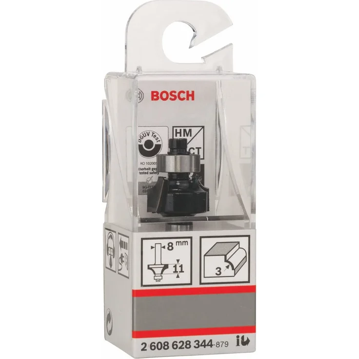 Bosch Professional Abrundfräser Standard for Wood (für Holz, Radius 12 mm, Arbeitslänge 19 mm, Zubehör Handfräse) – Bild 3