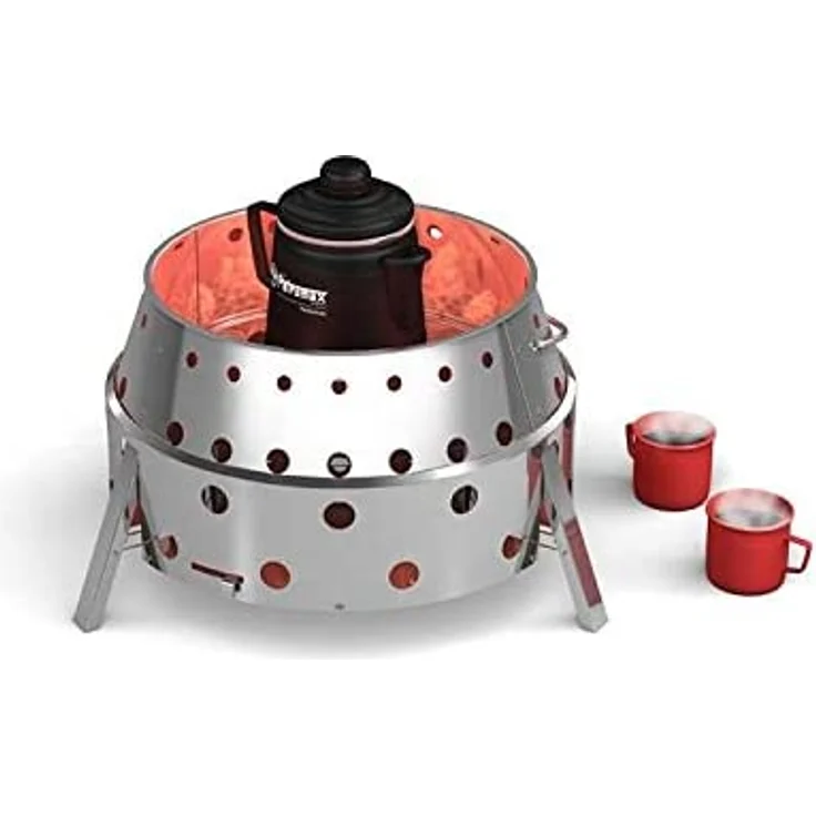 Petromax Atago Allrounder - Einsatz als Feuerschale, Grill, Ofen, Herd 40 x 40 x 14 cm – Bild 6