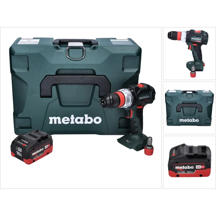 Metabo BS 18 LT BL Q Akku Bohrschrauber 18 V 75 Nm Brushless + 1x Akku 10,0 Ah + MetaLoc - ohne Ladegerät