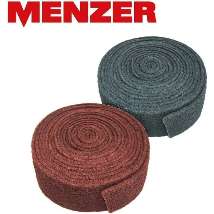 1 Schleifvliesrolle f. Handschleifer, 115 mm x 10 m - sehr fein - Normalkorund - Menzer