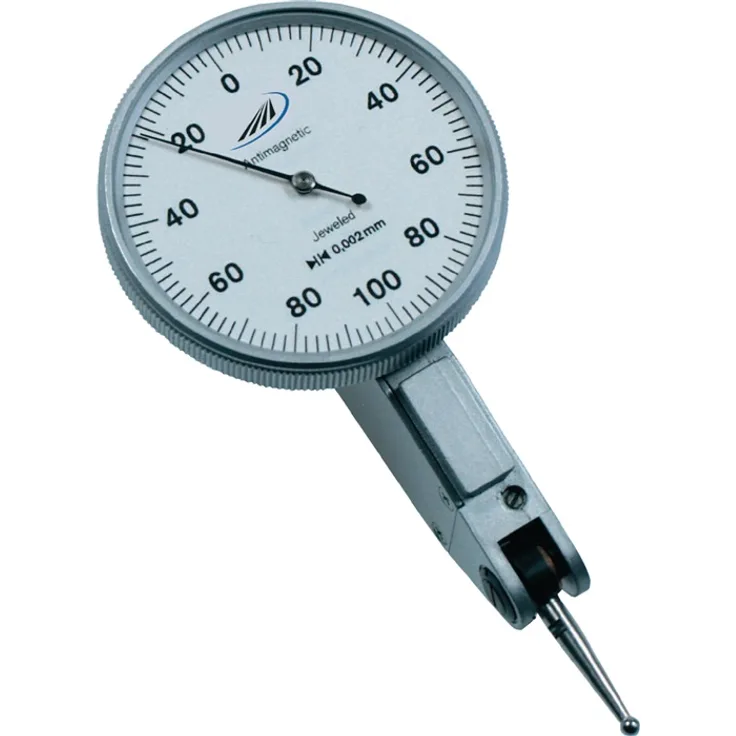 HELIOS-PREISSER 0715303 Fühlhebelmessgerät 0,002 mm, Form A mit Durchmesser 40,5 mm, Tasteinsätze 14,5 mm