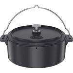 RÖSLE VARIO Dutch Oven, Hochwertiger Dutch Oven aus emailliertem Gusseisen, Deckel als Pfanne einsetzbar, mit Tragebügel, 8,5 l