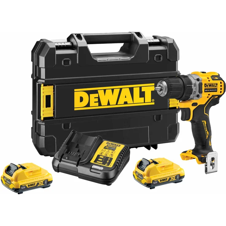 DeWALT DCD701D2-QW Akku-Bohrschrauber, 12 V - 2x Akku 2 Ah Schwarz-Gelb – Bild 2