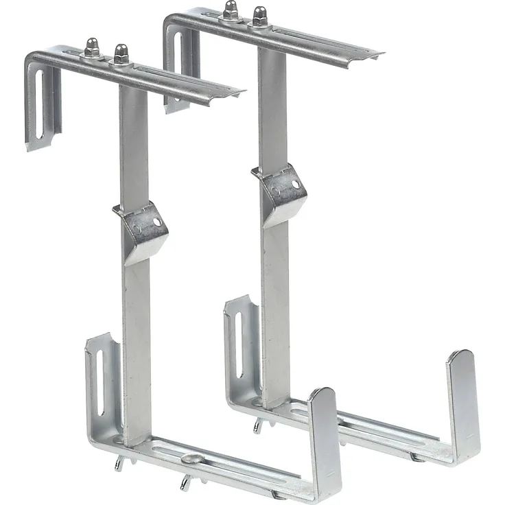 Alba Krapf Blumenkastenhalter Satz verz. Blumenkasten-Halter (VKR-3V), Silber