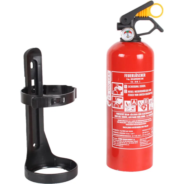 EXDINGER Autofeuerlöscher GP-1x ABC 1 kg mit Halterung + Manometer