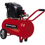 Einhell Kompressor TE-AC 270-50-10 1.800 W, max. 10 bar, 50 l-Tank, Druckminderer, Rückschlag--Sicherheitsventil, langlebig durch Ölschmierung