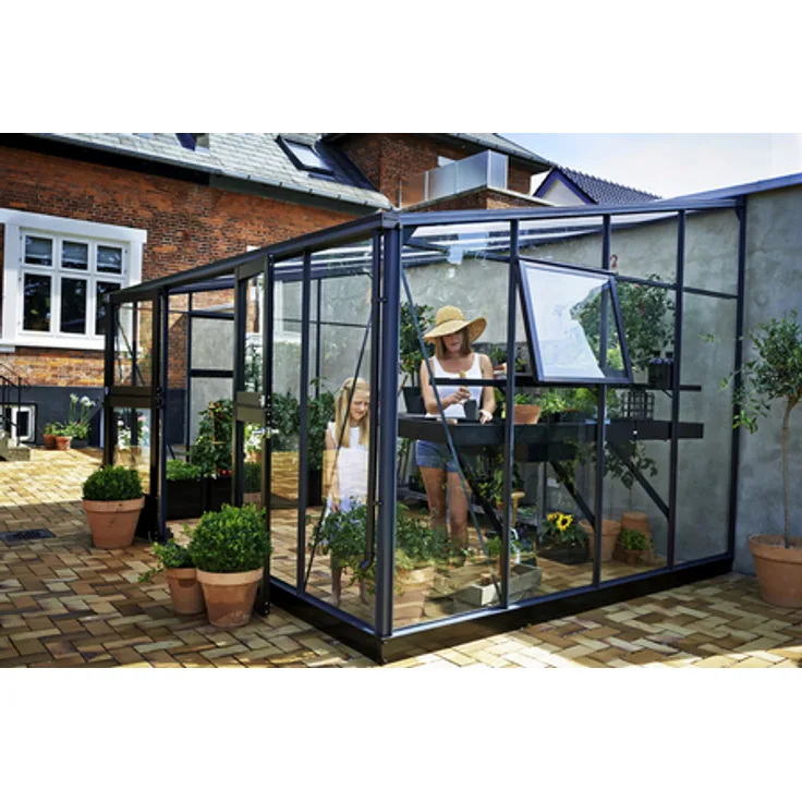 Gewächshaus Veranda, B x L x H: 439 x 293 x 259 cm, Aluminium-Polycarbonat (PC)