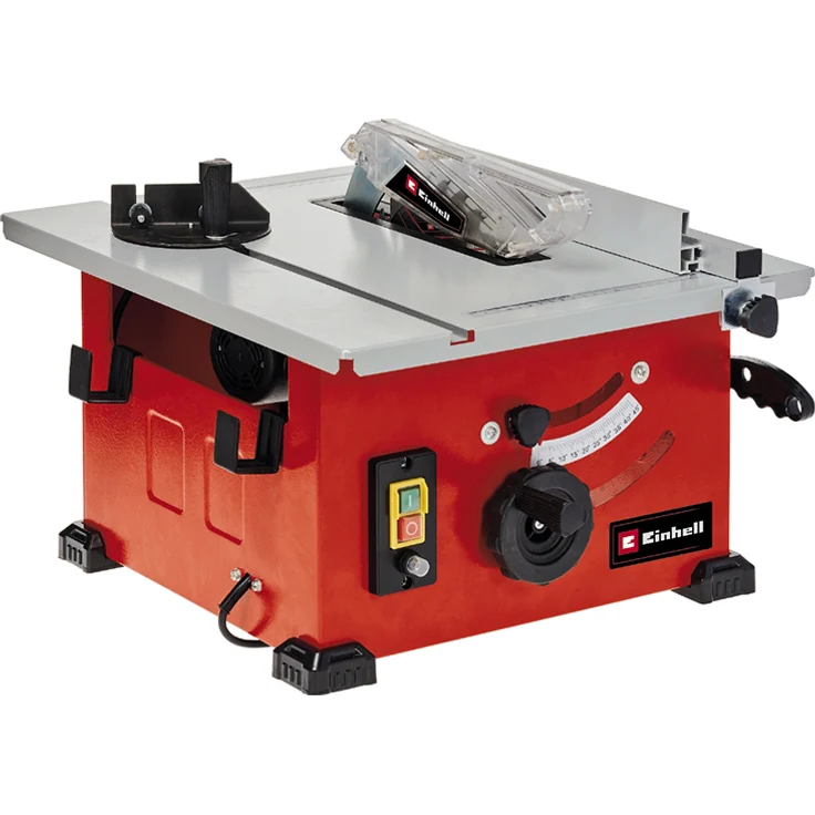 Einhell Tischkreissäge TC-TS 210 (max. 1200 W,  210 x 30 Sägeblatt, Überlastschalter, Parallelanschlag m. Klemmung, Winkelanschlag +-- 60°, Sägeblatt höhenverstellbar + neigbar 45°, Absaugadapter) – Bild 1