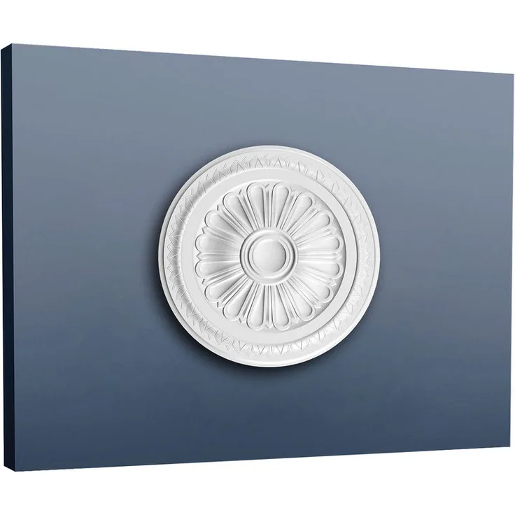 Rosette Stuck Orac Decor R14 LUXXUS Deckenrosette Decken Wand Stuck Dekor klassisch antik weiß 33 cm Durchmesser