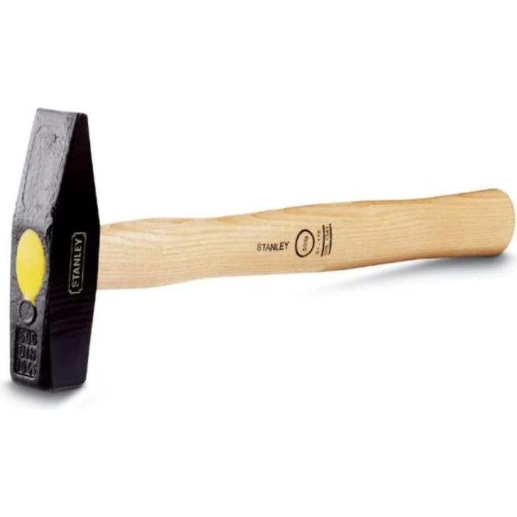 Stanley Schlosserhammer (mit Holzstiel, 100 g Kopfgewicht, schwarz lackierter Kopf, Eschenstiel mit Klarlack) 1-51-171 - Preisvergleich – Bild 1