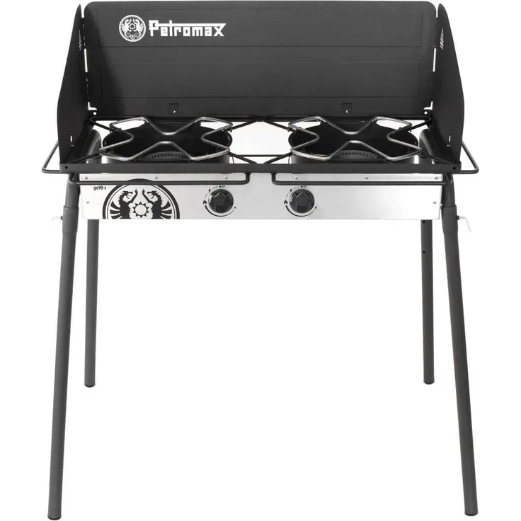 Petromax Gasgrill klein, 2 Brenner, schwarz
