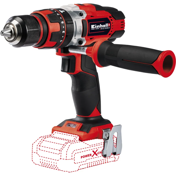 Einhell Akkuschrauber TE-CD 18-48 Li-i-Solo Power X-Change PXC (mit Schlagfunktion,Li-Ion,18 V,23 Drehmomentstufen,2-Gang-Getriebe,Drehzahl-Elektronik, ohne Akku und Ladegerät) – Bild 1