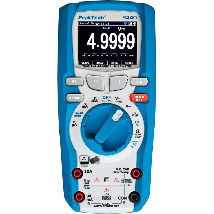 PeakTech 3440 - Multimeter digital 49999 Counts grafisch