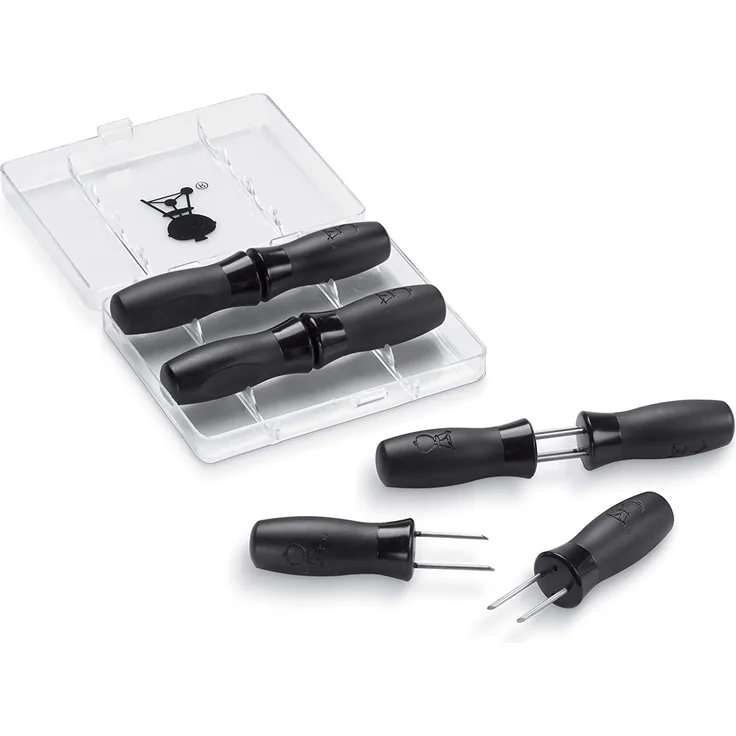 Weber 6489 Maiskolbenhalter-Set, 8 Stck, Picknick, Grillen, Gartenparty