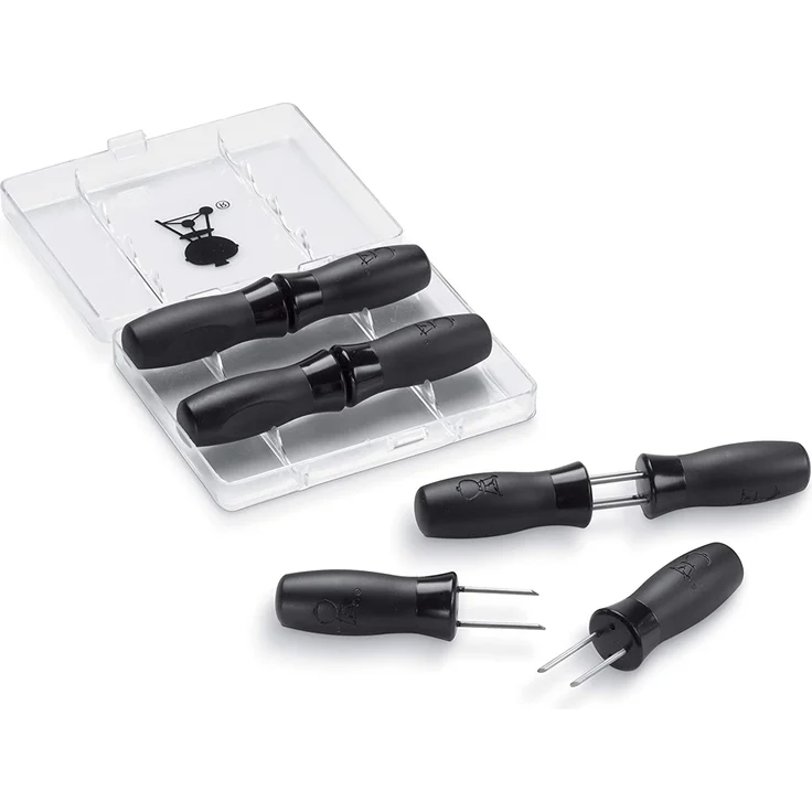 Weber 6489 Maiskolbenhalter-Set, 8 Stck, Picknick, Grillen, Gartenparty – Bild 1