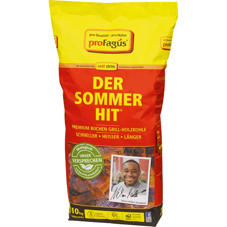 Profagus Premium Buchen Holzkohle 10kg