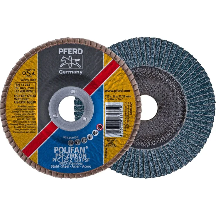 Pferd POLIFAN®-Fächerscheibe PFC 125 Z 120 PSF/22,23 (67769125)