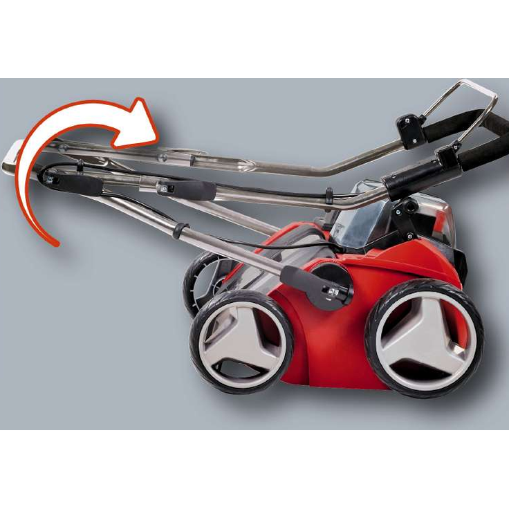 Einhell Akku-Vertikutierer-Lüfter GE-SC 35-1 Li Solo Power X-Change (2x18 V, 35 cm Arbeitsbreite, bis 9 mm Arbeitstiefe, bürstenloser Elektromotor, ohne Akku und Ladegerät) – Bild 4