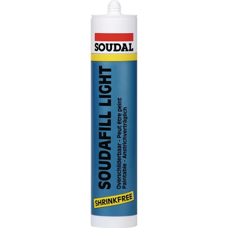 Füllspachtel SOUDAFILL LIGHT weiß DIN 4102,Teil 4:B2 310 ml Kartusche SOUDAL