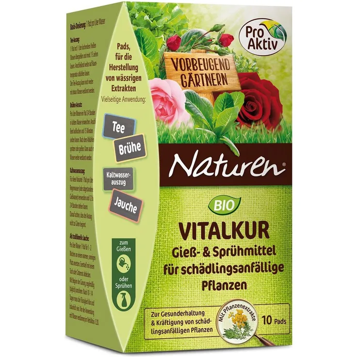 NATUREN Bio Vitalkur Gießmittel für Schädlingsanfällige Pflanzen 10 Pads