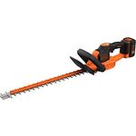 Black+Decker BCHTS3625L1-QW Heckenschere (36V, 2.5 Ah, 55 cm Messerlänge, mit Antiblockierfunktion, 22 mm Schnittstärke, ideal für größere Hecken, inkl. Akku und Ladegerät), Orange-Schwarz
