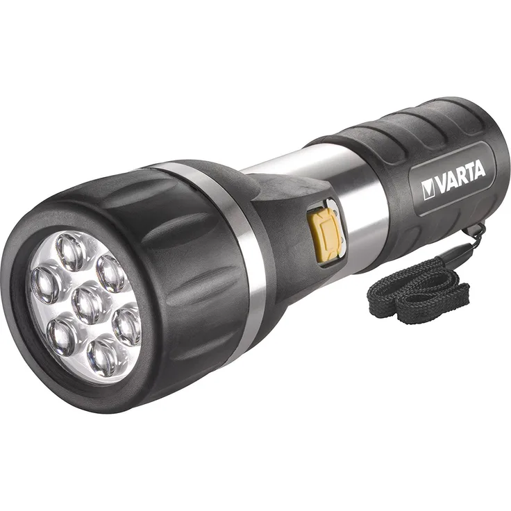 Varta Taschenlampe LED Day Light 2D (Schwarz, Silber)
