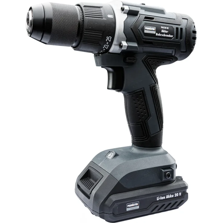 Primaster Pro Akkubohrschrauber-Set 20 V'' ''20 V, 2,0 Ah, 2 Akkus, 55 Nm''''