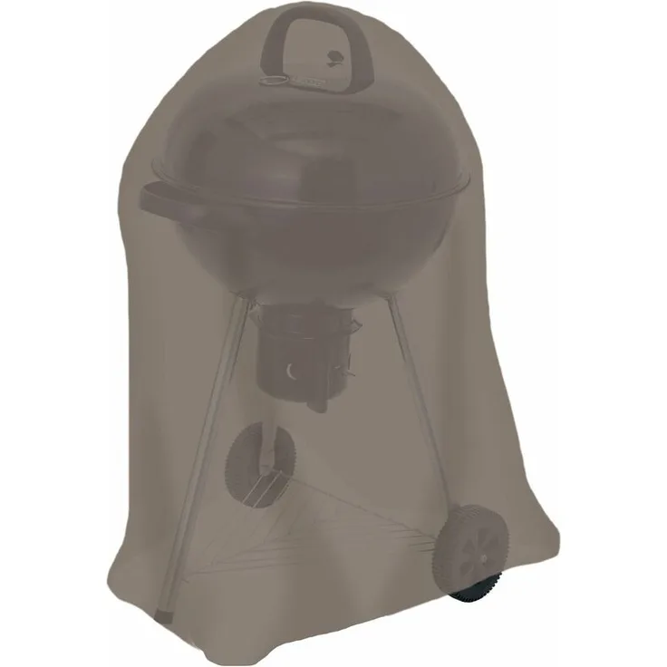 Tepro Abdeckplane Schutzhülle Schutzplane Abdeckhaube für Kugelgrill klein, taupe