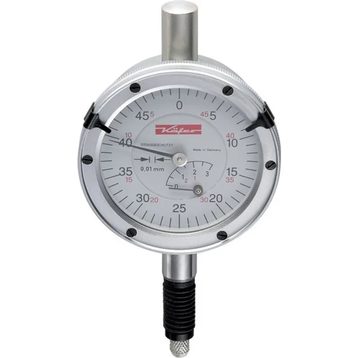 Käfer Kleinmessuhr 0,01mm - 3mm - 44,5mm - Stoßschutz - ISO 463 - DIN 878 wasserdicht 10126 (10126)