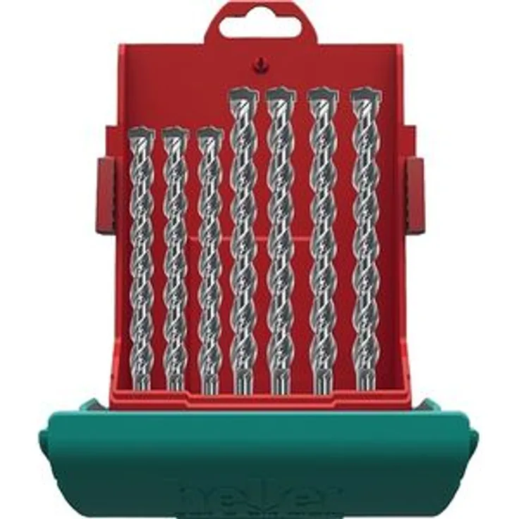 Heller Tools 2018 Bionic Pro Zweischneider Hammerbohrer SDS-plus, silber, 5-6-6-8-8-10-12