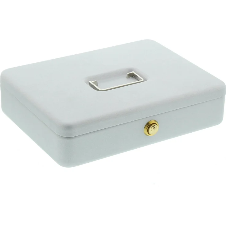 BURG-WÄCHTER Universa-CKS 307 Geldkassette, Stahlblech, Silber, Inkl. 2 Schlüssel