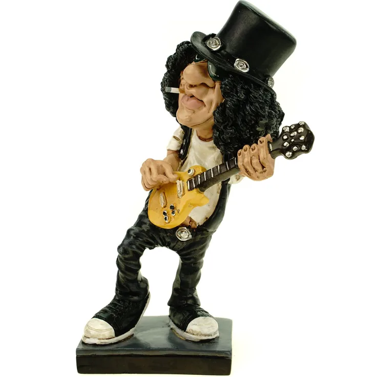 Funny Live Rockstar Gunner Slash by Warren Stratford lustige Figur Skulptur Karikatur