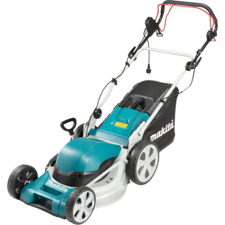 Makita ELM4621, 46 cm Schnittbreite, Elektro-Rasenmäher, 1800 Watt Leistung, 60 l Fangkorbvolumen