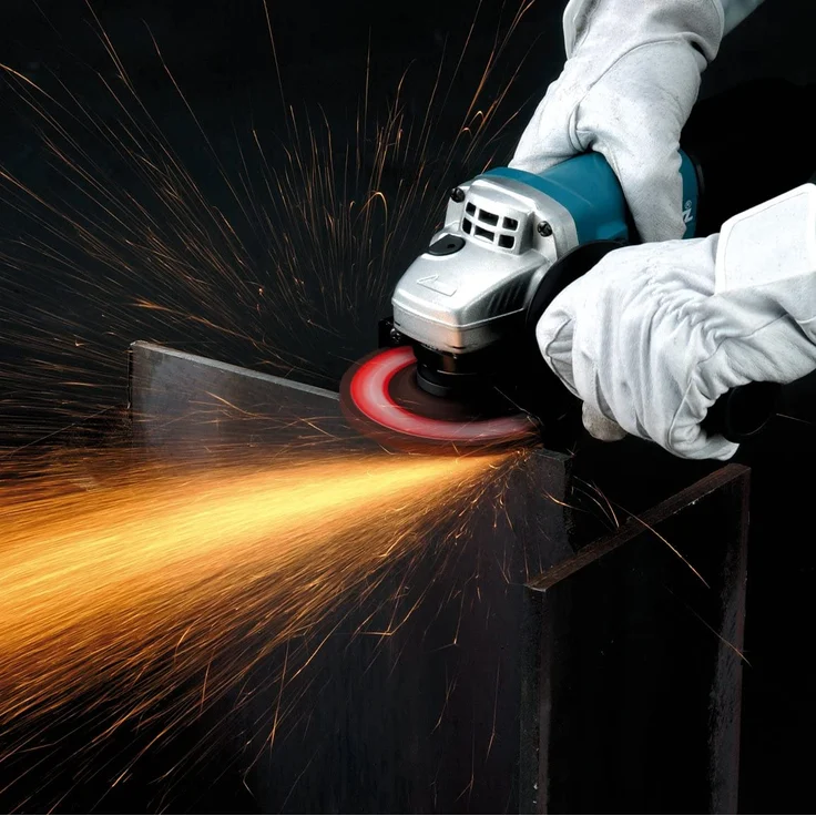 Makita 9558HNRG Winkelschleifer 125 mm, 840 W Wiederanlaufschutz Staubschutz – Bild 2