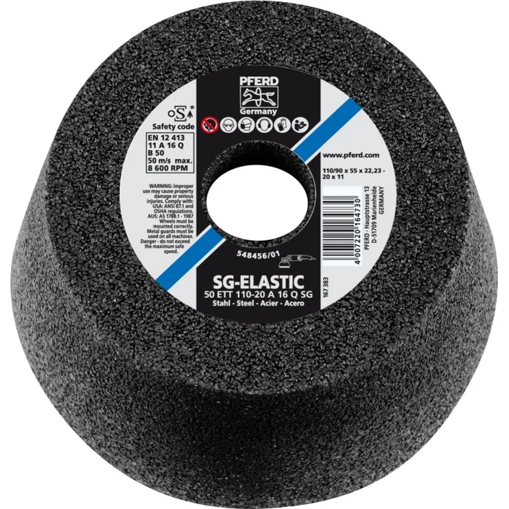 Pferd 63418222 Schleiftopf Stahl 50 ETT 110-20 A 16 Q SG