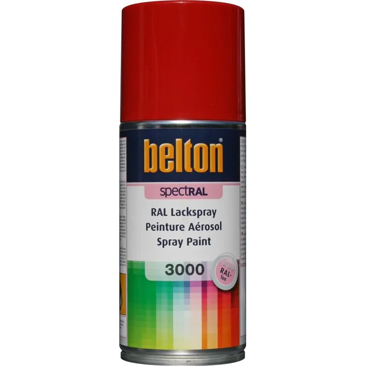 belton SpectRAL Lackspray 150 ml, feuerrot, RAL 3000