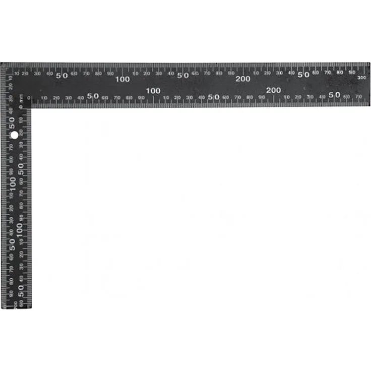 VOREL 18200 Winkel, Stahl, 600 x 400 mm, quadratisch - Schwarz
