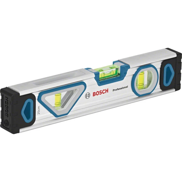 Bosch Professional Wasserwaage 25 cm mit Magnet System (rundum ablesbar, Aluminium-Gehäuse, robuste Endkappen) – Bild 1
