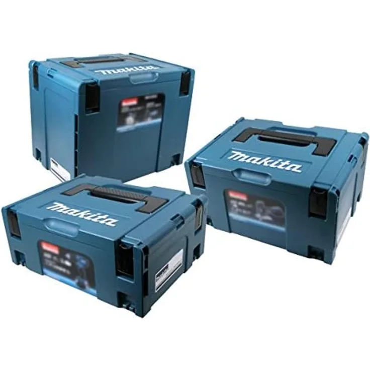 Makita Makpac Set, Makpac Größe 2 plus Größe 3 plus Größe 4 Transportbox und Werkzeugkiste