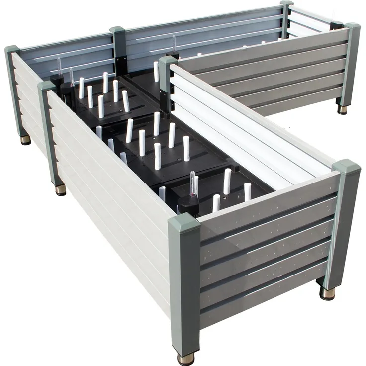 Nativ Premium Eck-Hochbeet MILANO, Bewässerungssystem, erweiterbar