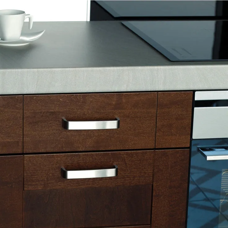 Schubladengriff Edelstahl Optik Lochabstand 128mm Möbelgriff Schrankgriff Metall
