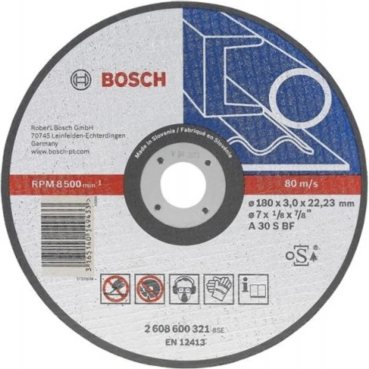 Bosch Professional gerade Trennscheibe (für Metall, Zubehör für Winkelschleifer) – Bild 1
