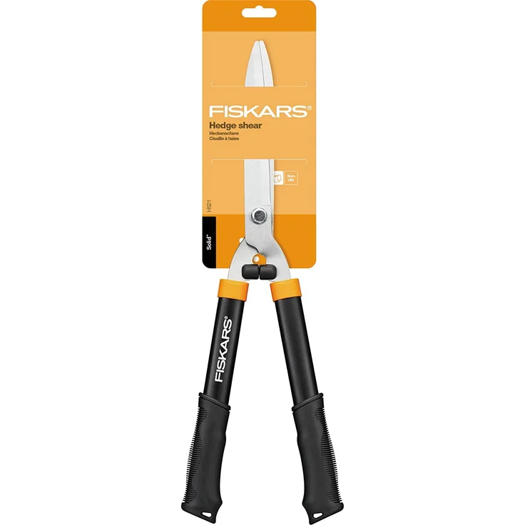 Fiskars Solid Heckenschere HS21, schwarz-orange – Bild 3
