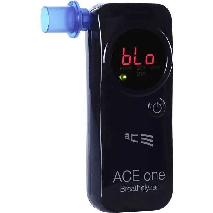 A one Alkoholtester Schwarz 0 bis 4 ? inkl. Display, Countdown-Funktion, Verschiedene Einheiten anzeigbar