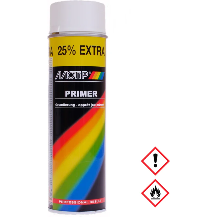 Motip Dupli - Motip Grundierung weiß Füller Haftgrund Primer Spraydose 500ml - weiß – Bild 1
