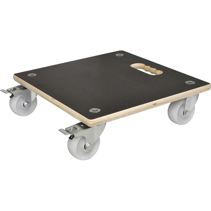 WAGNER Pflanzenroller MAXIGRIP 38 x 38 x 11 cm I Pflanzenroller für Außenbereich + Innenbereich I Transportroller aus Holz FSC mit 2 Total-Feststellern I Tragkraft 250 kg I Made in Germany - 20133801 – Bild 1
