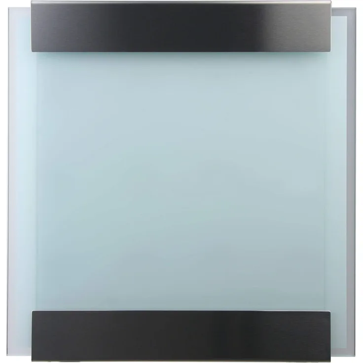 Keilbach, Briefkasten glasnost.glass.white, Edelstahl-bedrucktes Sicherheitsglas, hochwertige Verarbeitung, Klassiker seit 2000, Design Award: FORM 2001