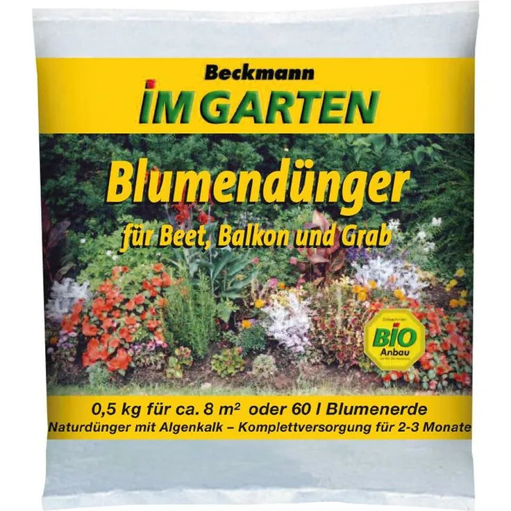 Beckmann Blumendünger für Beet, Balkon und Grab 500g