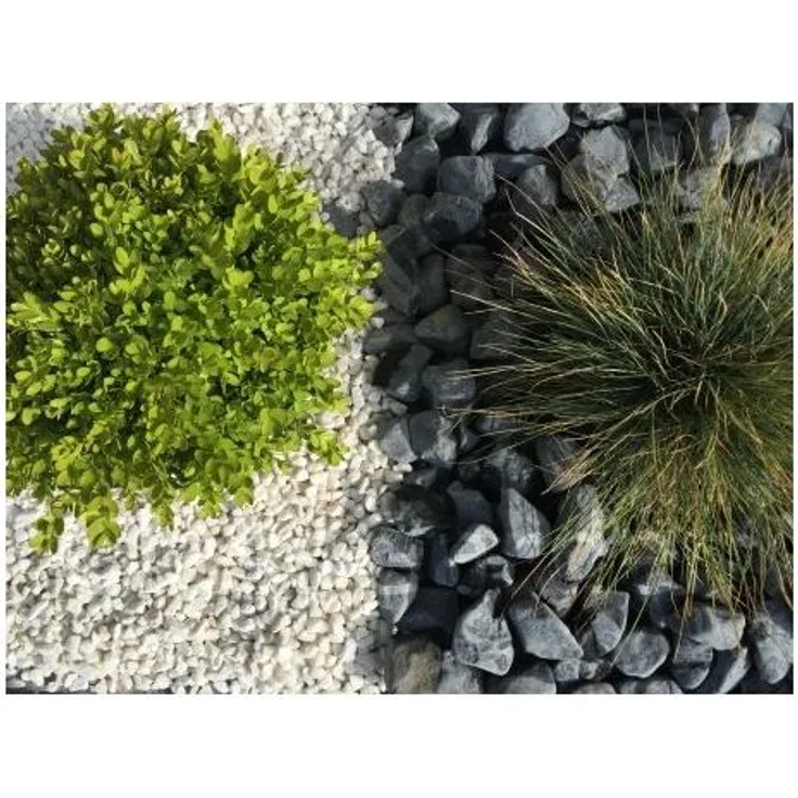 Kaliber Pure White Gravel 8-12 mm Packung mit 10 M² 20 Beuteln